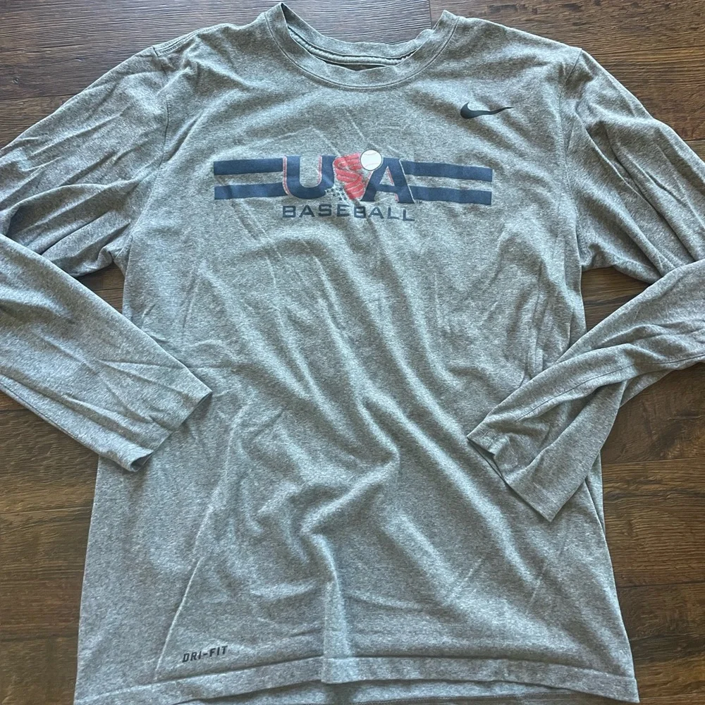 Nike USA Baseball Athletic Dri-Fit Tee, Long Sleeve, T Shirts 3/$15, 5/$20